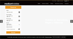 Desktop Screenshot of mediumhoteles.com